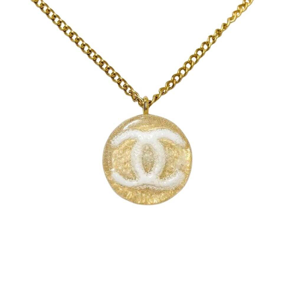 CHANEL Gold Logo Necklace